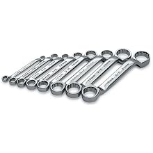 SK 86188 SuperKrome 8 Piece 12 Point Short and Deep 6-Millimeter to 20-Millimeter Offset Box End Wrench Set