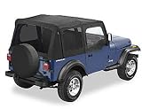 Bestop 5112315 Replace-a-top Black Denim Replacement Soft Top With Tinted Windows