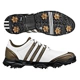 Adidas 2009 Men's Golflite Tour Wide Golf Shoe - Running White/Scout Metallic - 737875