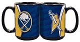 NHL Buffalo Sabres 15-Ounce Black Silhouette Mug (2 Pack)