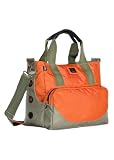 Loom Go Tote Chic Designer Diaper Bag ~ Orange And Olive