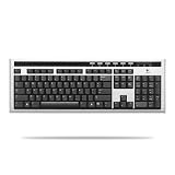 Logitech UltraX Premium Keyboard Clavier USB OEM Azerty Argentpar Logitech