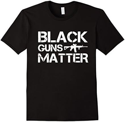 Men's Black Guns Matter NRA AR-15 Shirt Teedillo Medium Black