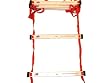11 Foot Flat Adjustable Speed Ladder w/ Rubber Ends for Indoor Use