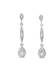 0.34cttw Diamond Drop Earrings set in 14k Gold