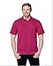Mens Moisture Wicking Rib Collar Vital Mini-Pique Polo Shirt (14 Colors, S-4XLT)