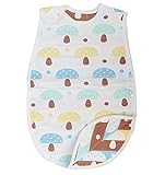 Munya Munya(ムニャムニャ) 5層ガーゼスリーパー ベビーからお子様まで使用可能 寝冷え対策 おくるみ ギフトに (キノコBL)