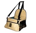 Kyjen Outward Hound Car Booster Small Deluxe Faux-Leather, Tan