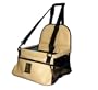 Kyjen Outward Hound Pet Car Booster Seat, Deluxe Faux-Leather, Small, Tan