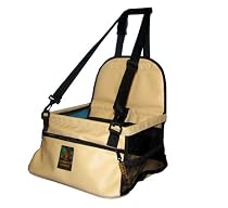 Kyjen Outward Hound Car Booster Small Deluxe Faux-Leather, Tan