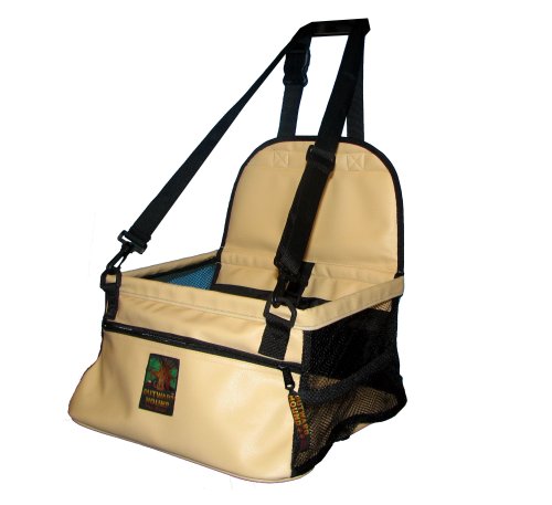 Kyjen Outward Hound Car Booster Small Deluxe Faux-Leather, Tan