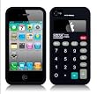 Calculator Silicone Case Cover for Apple iPhone 4 4G 4S Black