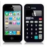 Calculator Silicone Case Cover for Apple iPhone 4 4G 4S Black ~ Generic