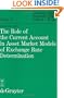 The Role of the Current Account in Asset Market Models of Exchange Rate Determination (European University Institute, Series D, Economics, 2)