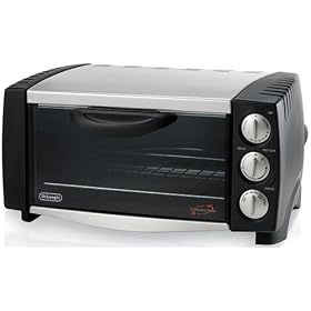 DeLonghi EO1251 6-Slice 1/2-Cubic-Foot Convection Oven, Black and Stainless Steel