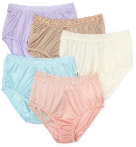 Fruit of the Loom Womens 5 Pack Nylon Briefs