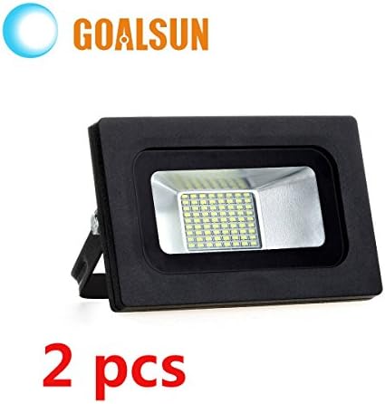Goalsun 2Pcs 15W Led Flood Lights Outdoor Security Floodlight, 1125LM,Daylight White (5500-6500K)Super Bright LED Spotlight Wall Lamp Waterproof Landscape Lighting