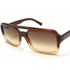New Burberry B 4025 B4025 3032 13 Gradient Brown Lens Transparent Brown Frame Sunglasses Size:...