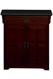 Wood Dr Cabinet W/blk Grnt Tp 31w Macintosh Oak