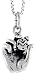 Search : Sterling Silver Hand Holding Pocket watch Pendant, 1/2" (13mm) tall