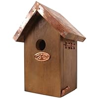 Esschert Design Wren Bird House - Antique Wash with Copper Roof