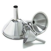 Norpro Stainless Steel 3-Piece Funnel Set