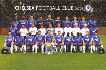 Chelsea Team 2006-2007 Entertainment Poster Print, 36x24
