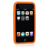 Premium Orange Silicone Skin Cover Case for Apple Ipod Touch Itouch 2g 2nd + Premium Lcd Screen Guard