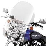 Quick Release Detachable Compact Windshield - Standard-Height-Clear