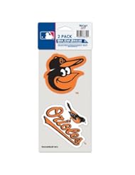 Single Detail Page Misc: 2DCL. BALTIMORE ORIOLES 4 INCH DIE CUT DECALS SET OF TWO