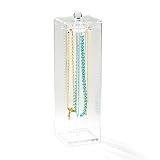 buy Acrylic Necklace Keeper - Holds 12 - (Clear)