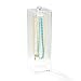 Acrylic Necklace Keeper - Holds 12 - (Clear)
