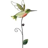 Garden Stake Glass Hummingbird 42in - Regal Art #10170