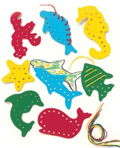 Childrens Toyshop  Toys : LACING & TRACING SEA LIFE