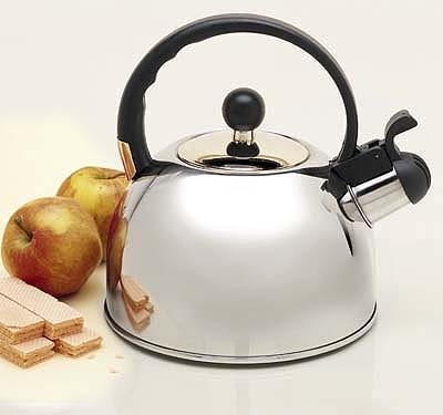 3Qt Stainless Steel Whistling Tea Kettle by KittAmor 3Qt Stainless Steel Whistling Tea Kettle by KittAmor