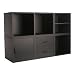 Modular 5 Piece Cube Storage System - Black