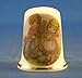 Porcelain China Collectable Thimble - Flowers for Mother -- Free Gift Box