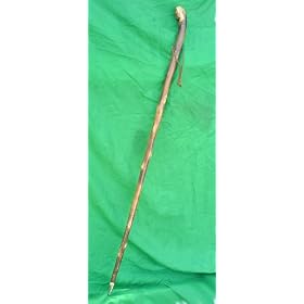 'Knob' Handle Flamed Hiking/Walking Pole/Stick 64