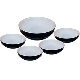 Emile Henry 5-Piece Pasta Bowl Set, Black by Emile Henry