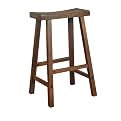 Walnut Saddle Seat Barstool- 29"