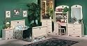 3 Piece Girls Sleigh Bed with Rails
