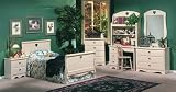 3 Piece Girls Sleigh Bed with Rails