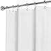 Zenna Home Clear Shower Curtain Liner, Heavyweight Semi-Sheer Liner for Showers and Bathtubs with Rustproof Grommets, 10-Gauge Vinyl, 72 x 72 Inches, White