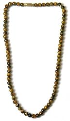 Tiger Eye Necklaces Beaded Gemstone Jewelry 17.5 inches