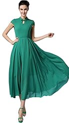 Chiffon/Cotton Summer Pleated Club Dress/Prom Dress/Party Dress/Maxi Dress 
