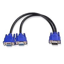 Cable Matters 113051 VGA Monitor Y Splitter, 1 Foot
