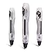 3D Printing Pen,The Fourth Generation 3d Art Pen for Doodling, Art & Craft Making, 3D Modeling and Education Comes with 1.75mm PLA Filament Refill (Crystal)
