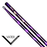 Deals  Vater Percussion Color Wrap Power 5B Drumsticks, Purple Optic, Nylon Tip