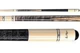 Players Classically Styled Smoke Stained Maple Pool Cue with Handcrafted Natural Inlays (C-9921)