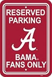 Alabama Crimson Tide Plastic Parking Signs Set Of 2 - Parking Sign Alabama